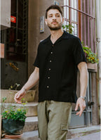 Black Comfortable Fit Men's Shirt