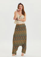 Petrol Ethnic Shalwar with Pocket Detail and Laced Legs 4476