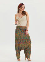 Petrol Ethnic Shalwar with Pocket Detail and Laced Legs 4476