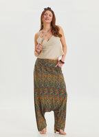 Petrol Ethnic Shalwar with Pocket Detail and Laced Legs 4476