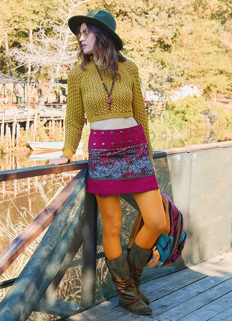 Mustard Womens Knitwear with a Low Cut Back 4745