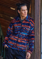 Relaxed Cut Long Sleeve Orange Mens Shirt 4775