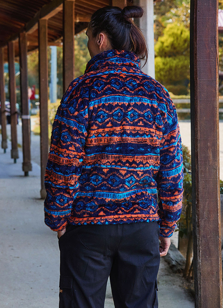 Relaxed Cut Long Sleeve Orange Mens Shirt 4775