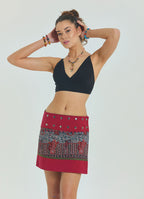 Lace Up Open Back Adjustable Black Crop Blouse 4649
