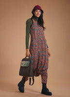 Halter Neck Ethnic Printed Cotton Jumpsuit