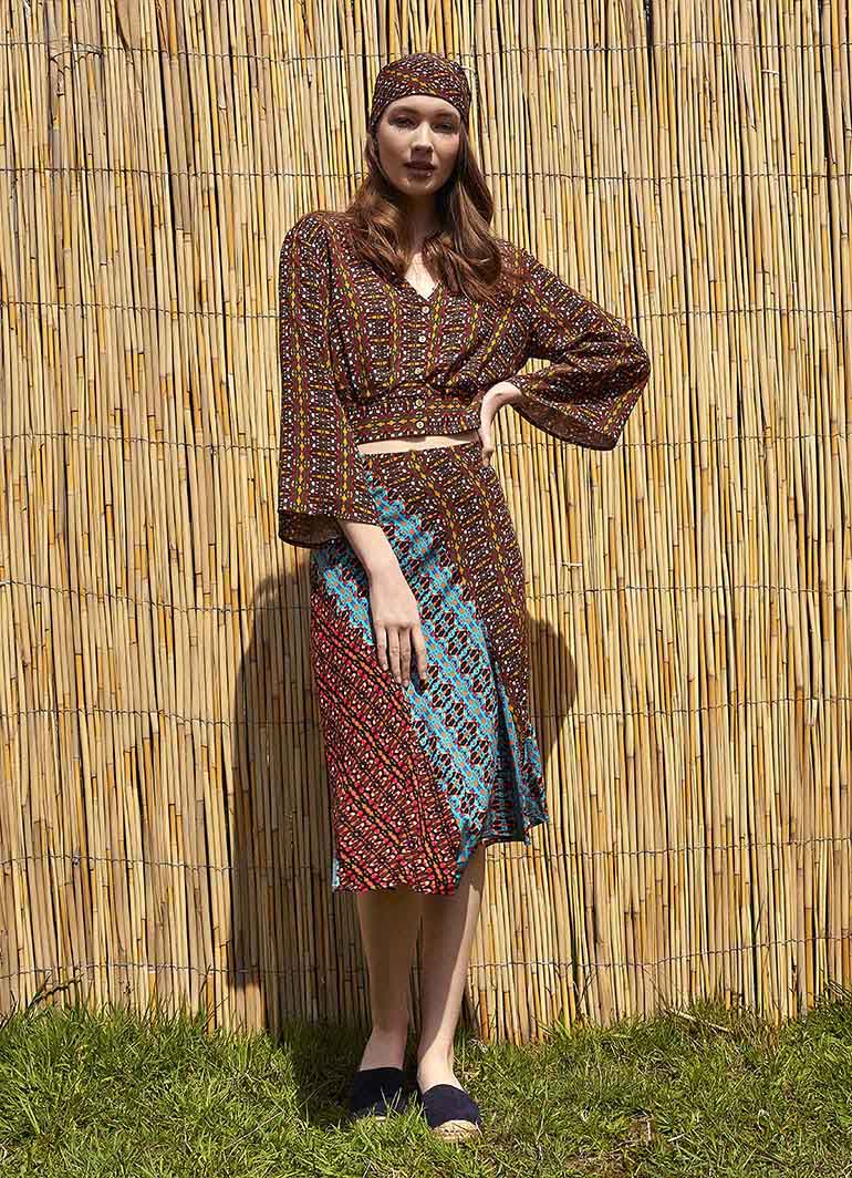 Authentic Mini Patterned Summer Skirt