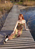 Strapless Long Khaki Tie Dye Summer Dress