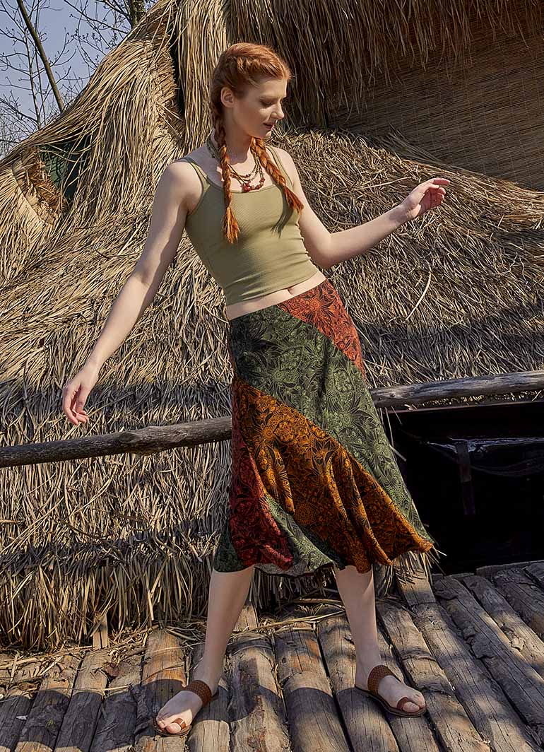 Mini Patterned Summer Skirt