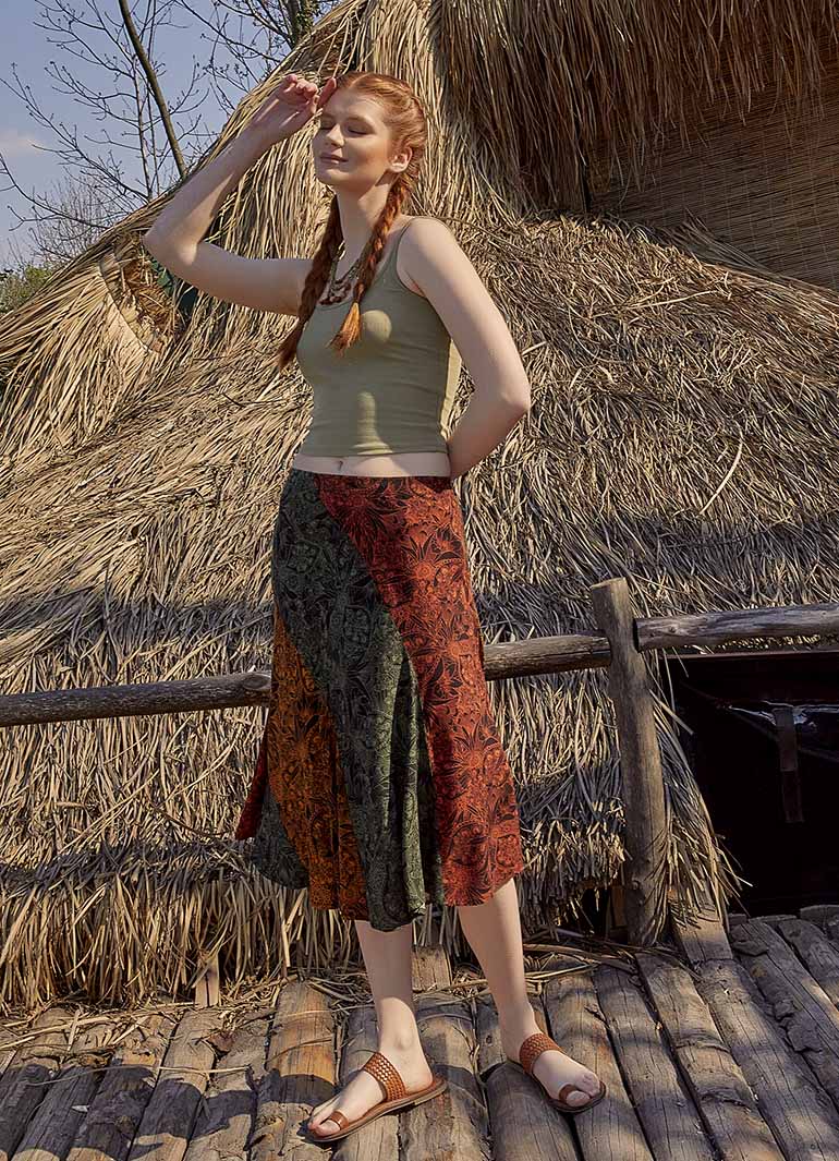 Mini Patterned Summer Skirt