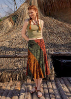 Mini Patterned Summer Skirt
