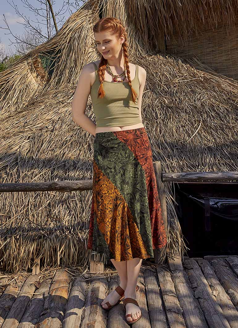 Mini Patterned Summer Skirt
