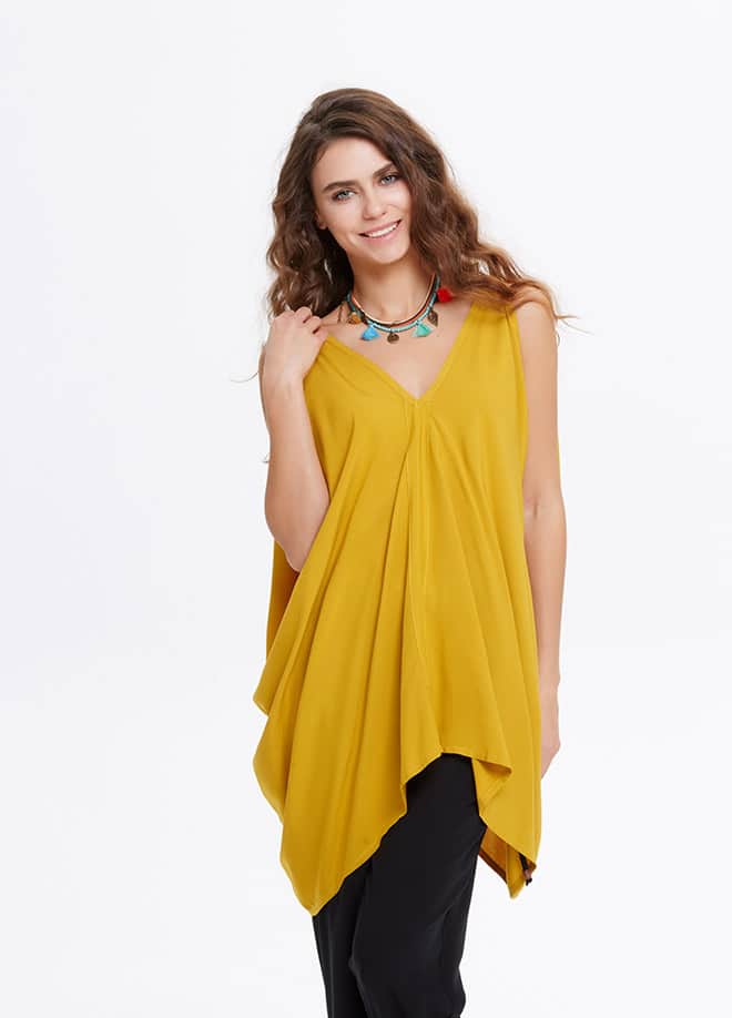 Cold Shoulder Top - B25yellow