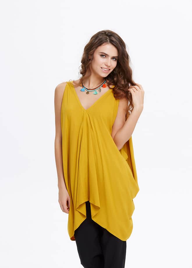 Cold Shoulder Top - B25yellow