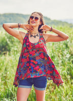 Boho Tunic Roma Pattern Top