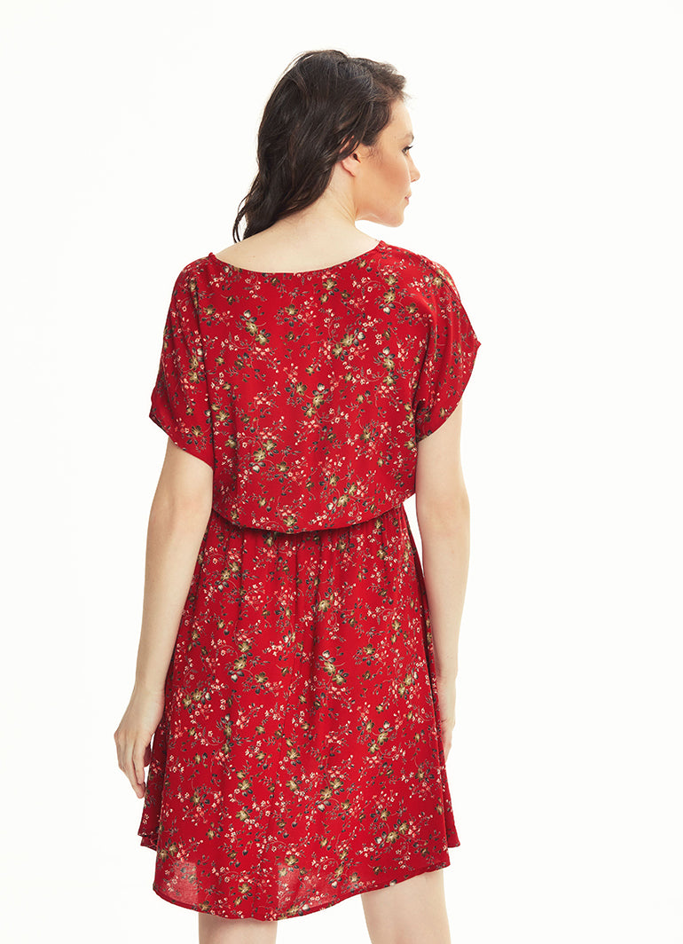 Boho Style Red Clover Daydress