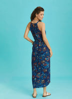 Floral Halter Neck Summer Dress