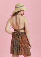 Boho Chic Paisley Print Patchwork Plus Size Skirt