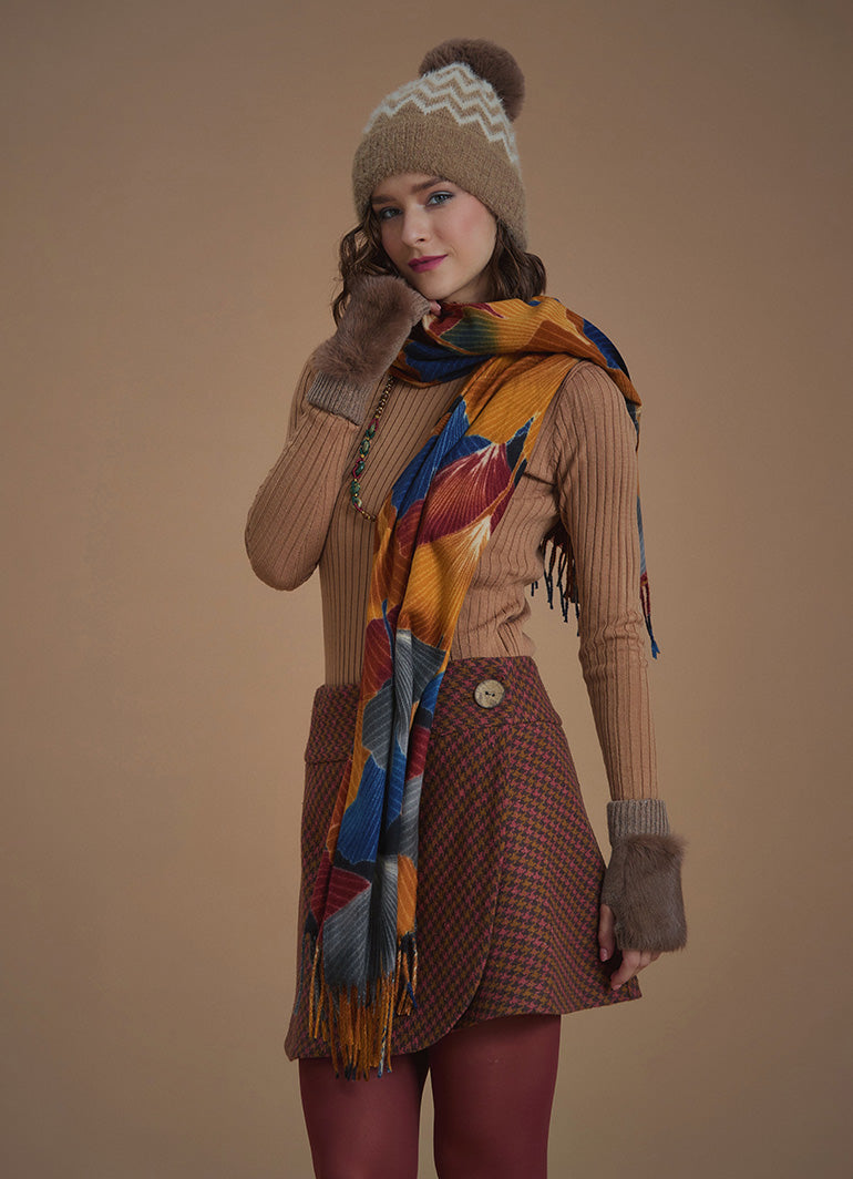 Authentic Patterned Tassel Shawl
