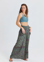 Loose Fit Pocket Detail Agora Floral Trousers 4870