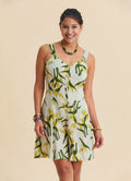 Anita Womens Ethnic Jumpsuit with Thin Straps and Button Details 4878