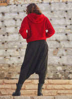 Shirred Waist Khaki  Shalwar Trousers