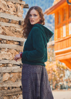 Shirred Waist Maroon Shalwar Trousers