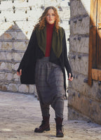 Shirred Waist Maroon Shalwar Trousers