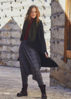 Shirred Waist Maroon Shalwar Trousers