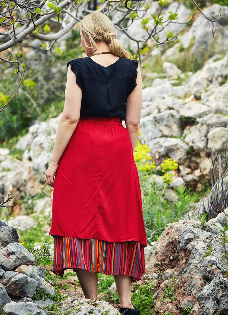 Plus Size Maxi Skirt