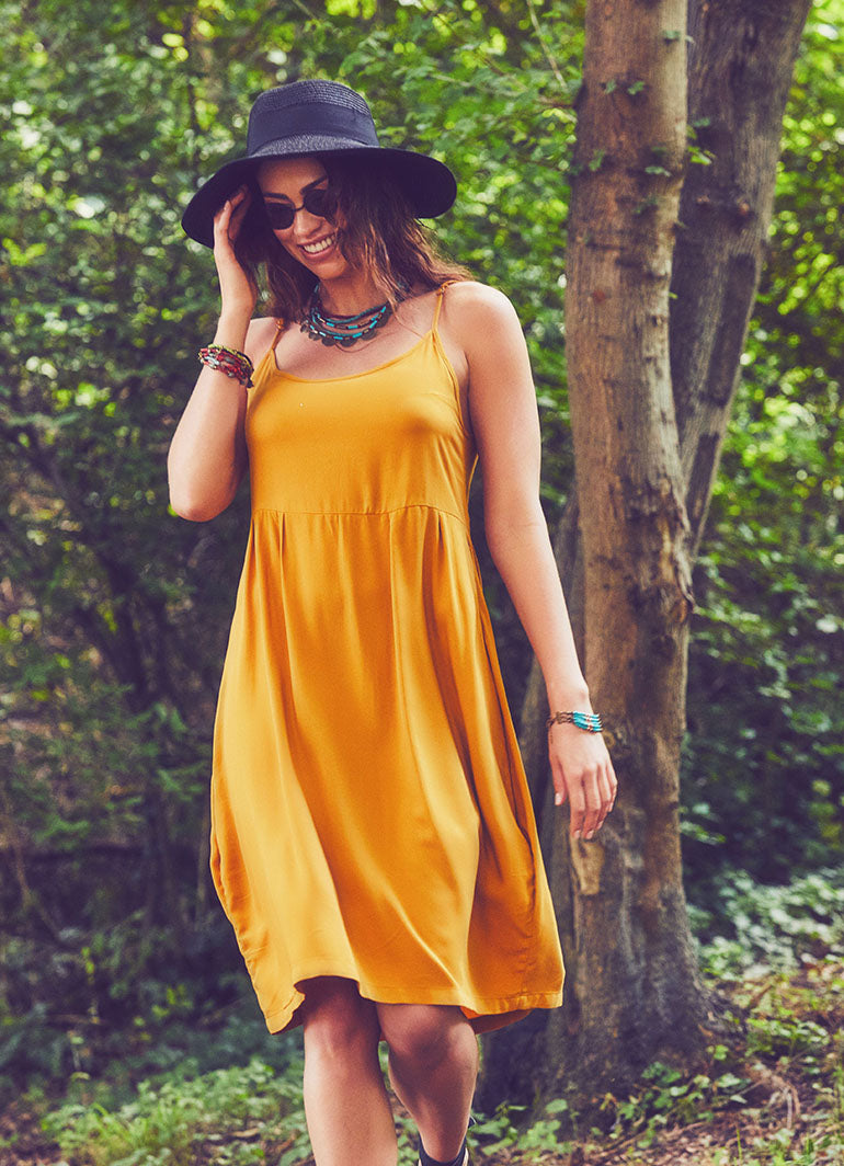 Boho Mustard Sundress