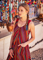 Red Striped Sundress