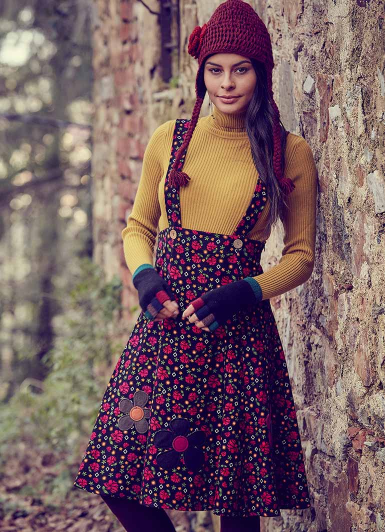 Wholesale Boho Authentic Floral Jumper Dress