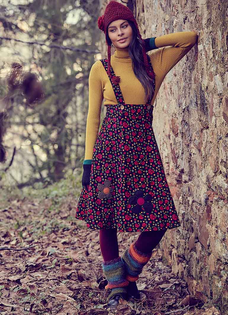 Wholesale Boho Authentic Floral Jumper Dress
