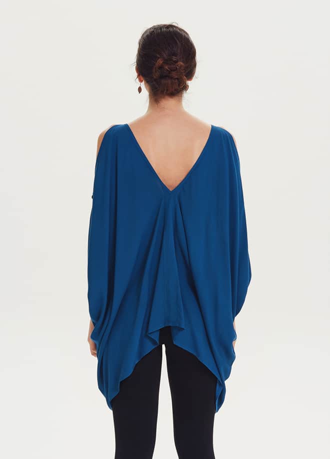 Cold Shoulder Maternity Tunic Top