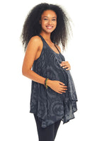 Halter Neck Loose Fit Paisley Maternity Top