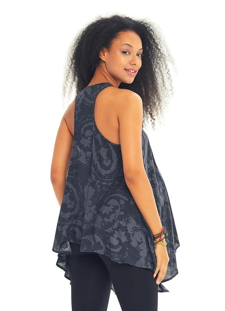 Halter Neck Loose Fit Paisley Maternity Top