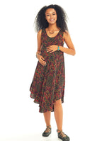 Scoop Neck Loose Fit Maternity Midi Dress