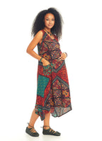 Ethnic Print Bohemian Style Maternity Wholesale Wrap Dress