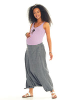 Elastic Waist Wrap Front Boho Style Casual Cotton Harem Maternity Pants
