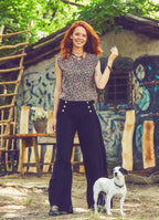 High Waist Palazzo Black Pants