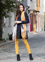 Fold Over Boat Neck Detail Long Sleeve Gypsy Style Black Dress