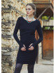 Black Thumb Hole Short  Winter Dress