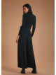 High Rise Wide Leg Black Palazzo Pants