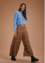 High Rise Wide Leg Pera Desing Palazzo Pants