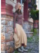 Asymmetrical Hem Detail Hippie Style Long Skirt