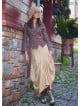 Asymmetrical Hem Detail Hippie Style Long Skirt