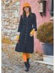 Black Paisley Winter Shirt Dress