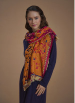 Floral Patterned Bohemian Style Shawl