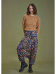 Elastic Waist Authentic Patterned Winter Harem Pants