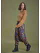 Elastic Waist Authentic Patterned Winter Harem Pants